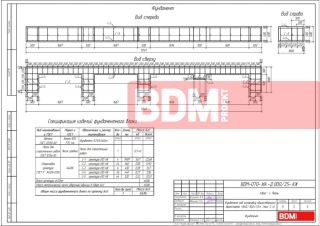 Фундамент под остановку общественного транспорта (ВхД) 10,0х1,5м (тип 2, 4)