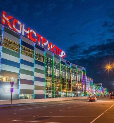 Медиафасад «МКАД, 25 км, вл.1, ТЦ КОНСТРУКТОР»