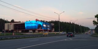 Медиафасад «Трасса Домодедово DME, А-105»