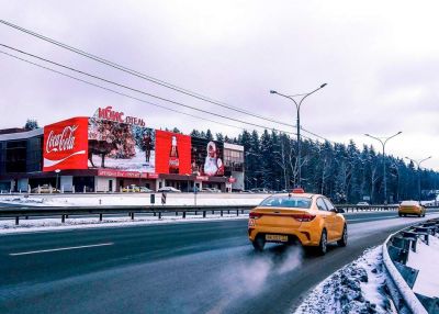 Медиафасад «Трасса Домодедово DME, А-105»
