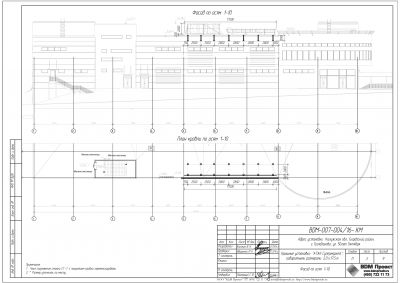 Крышная установка 2000х17500мм