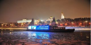 Медиафасад на круизном судне ледового класса