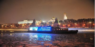 Медиафасад на круизном судне ледового класса