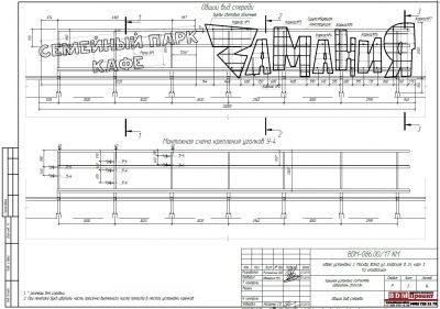 Крышная установка 20000х3000мм