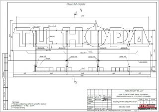 Крышная установка 7000х1500мм