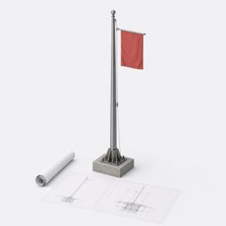 Строительный проект флагштока